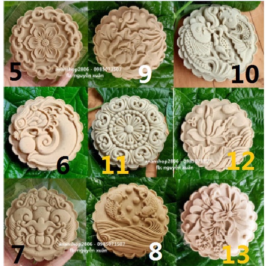 Mặt lẻ khuôn 150gr (nhiều mẫu)