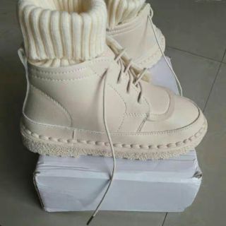 Giầy boot cao cổ len ( Hàng order) hagauorder
