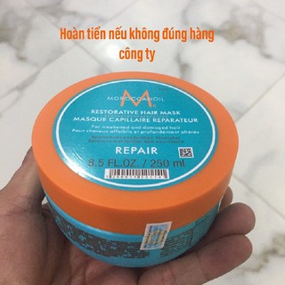 #moroccanoil_chính_hãng Hấp dầu Maroccanoil Repair Restorative Hair Mask chăm sóc tóc hư tổn 250ml ( viền Cam)