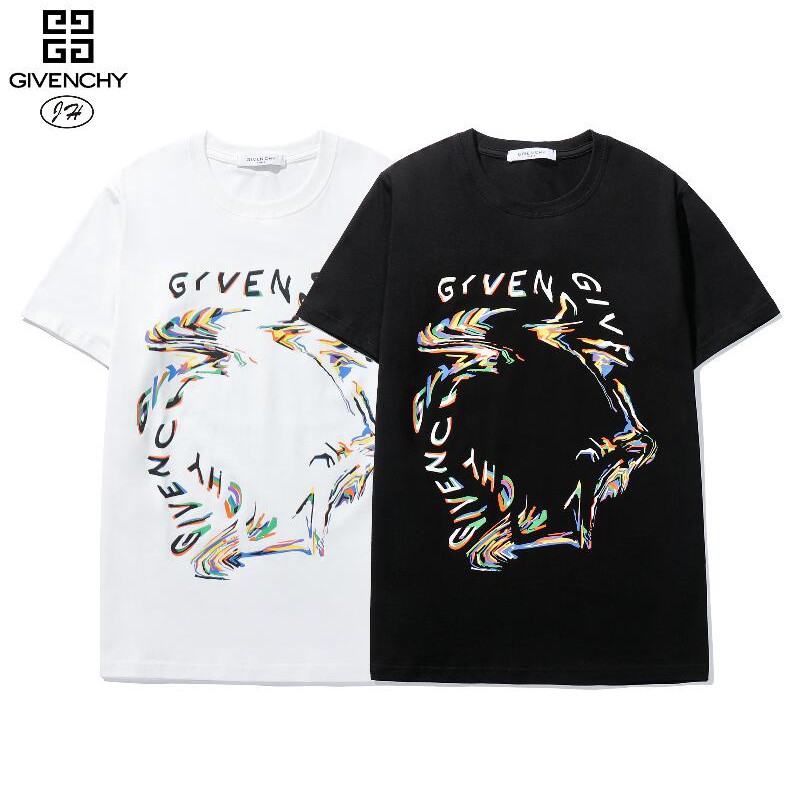 Áo Thun Cotton Ngắn Tay In Chữ Givenchy Thời Trang Cho Nam Và Nữ