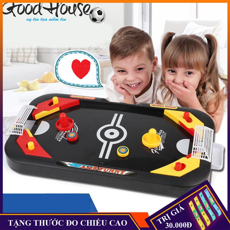 Trò chơi đối kháng 2 chế độ chơi bóng trên băng Air Hockey thể thao cho bé yêu