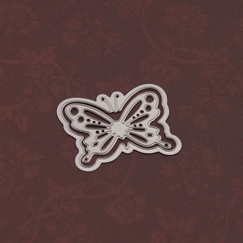 Khuôn Cắt Giấy Làm Từ Kim Loại Hình Bươm Bướm Trang Trí Scrapbook