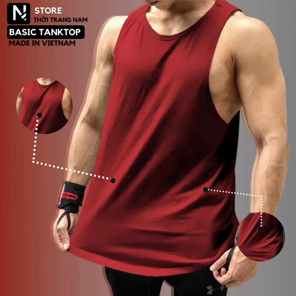 Áo ba lỗ nam tập gym, áo ba lỗ gymshark chuyên dụng thoải mái_ABL01