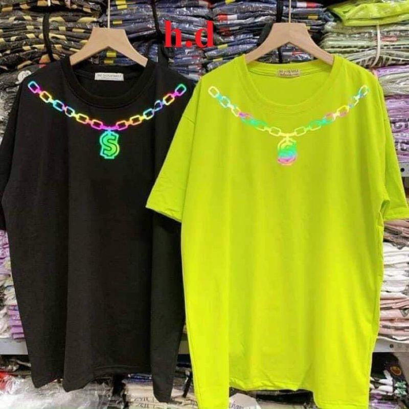 áo phông phản quang thời trang nam nữ ⚡áo thun cổ chữ S - form thụng tay lỡ unisex freesize ulzzang oversize giá rẻ nhất | BigBuy360 - bigbuy360.vn
