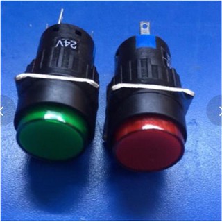 Công tắc  đèn led nhấn nhả,nhấn giữ  phi 16,24v và220v