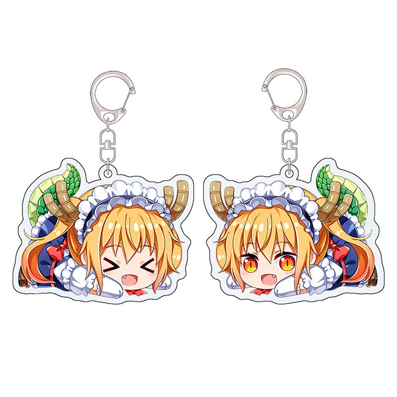 1 móc khóa nhựa acrylic hình nhân vật anime Kobayashi San Chi No Maid Dragon Maid Kanna Kamui