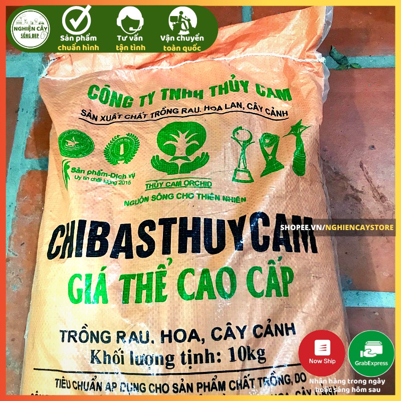 Đất trồng rau, hoa, cây cảnh cao cấp Chibas Thuỷ Cam 1kg