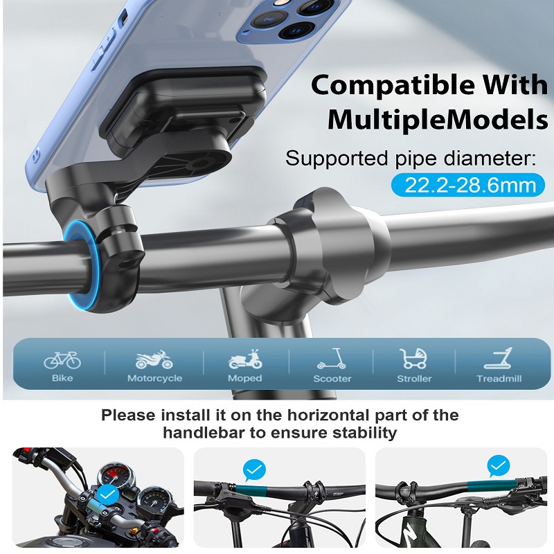 Giá Đỡ Điện Thoại Xoay 360 Độ Cho Xe Máy