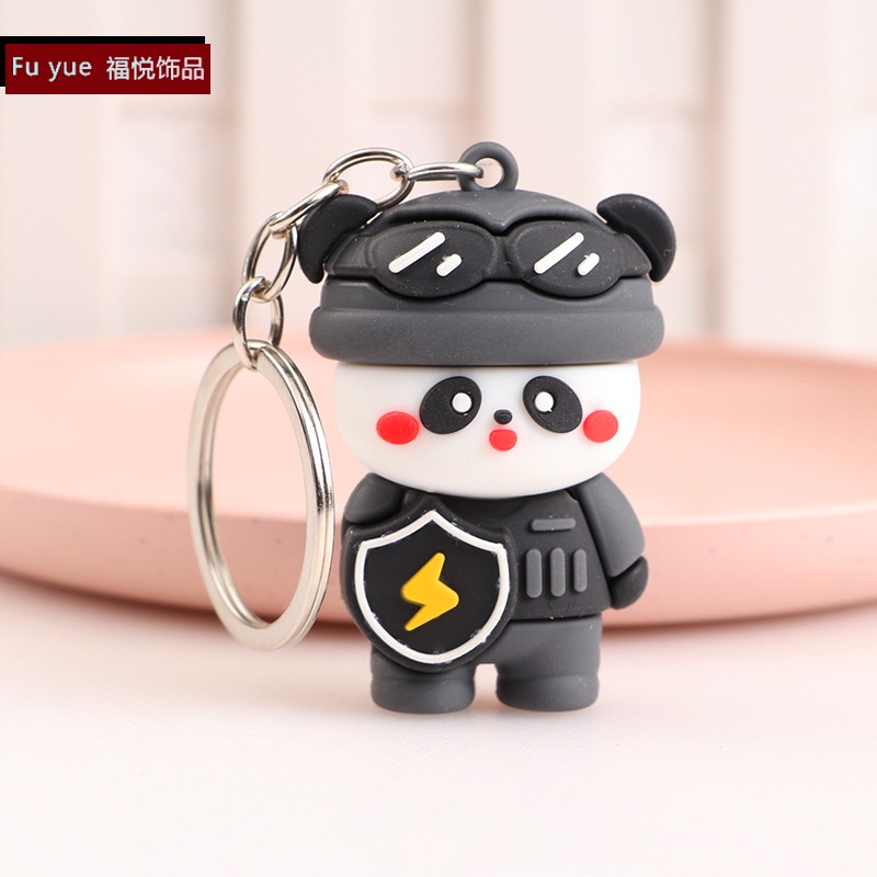 Móc khóa gấu trúc đen trắng