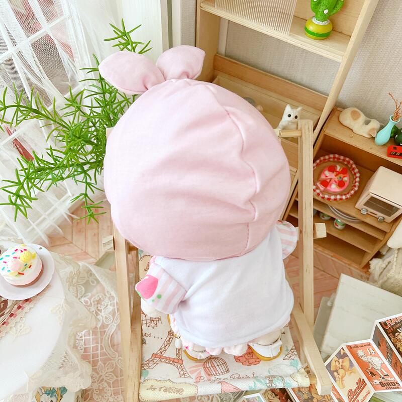 Bộ Trang Phục Quần Áo Hoodie In Hình Thỏ/Gấu Trúc/Mèo Hoạt Hình Dễ Thương 20cm Làm Quà Tặng Cho Búp Bê Xiao Zhan Yibo Ikun