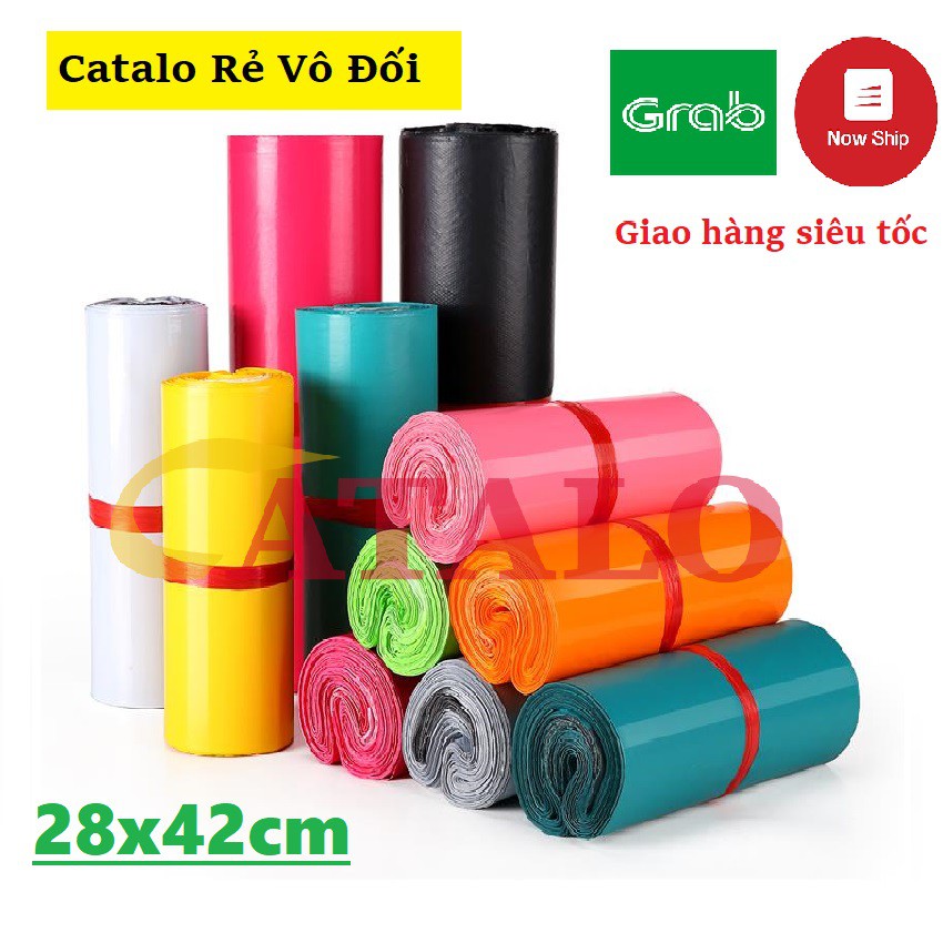 100 Túi Đóng Hàng [28x42cm] SIZE THÔNG DỤNG 2 Lớp Chống Thấm Nước, Màu Siêu Đẹp Keo Dán Chắc Giá Cực Rẻ