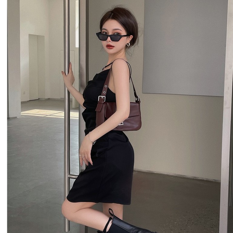 Đầm Hai Dây Trơn Màu Gợi Cảm Dành Cho Nữ | BigBuy360 - bigbuy360.vn