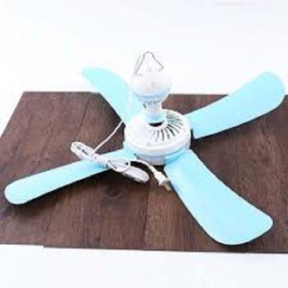 Quạt trần màn mini 4 cánh quay tròn  70 cm mã 970