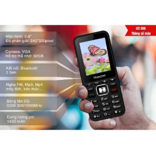 Điện thoại masstel izi 206 chữ to-loa to công ty bh 12 tháng
