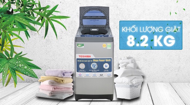 [ELHAL5 giảm 7% tối đa 1TR] Máy giặt Toshiba 8.2 kg AW-J920LV SB Mẫu 2019(Miễn phí giao tại HCM-ngoài tỉnh liên hệ shop)