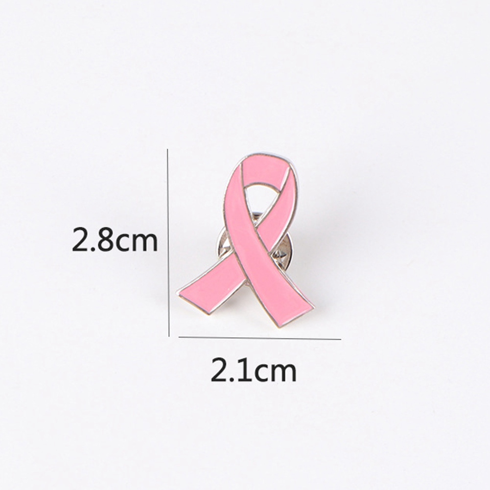 Ghim Cài Áo Hình Ruy Băng Màu Hồng / Vàng