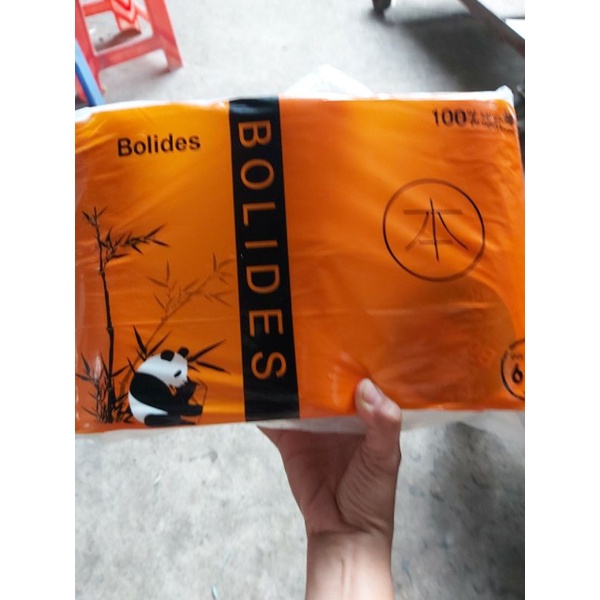 Giấy vệ sinh không lõi Gấu Trúc Bolides  lốc 6 cuộn tiện lợi