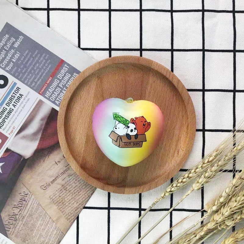 Đồ chơi bóp phục hồi chậm in hình We Bare Bears nhiều màu dễ thương