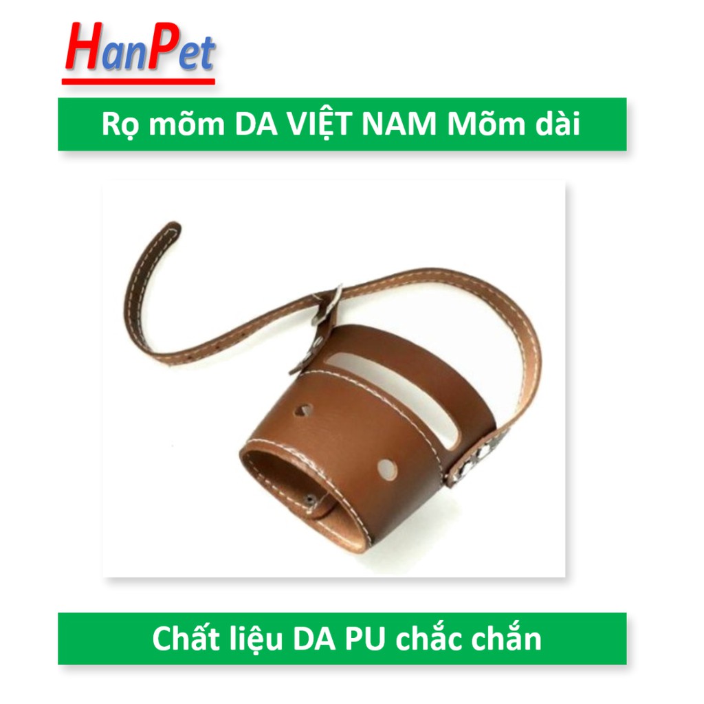 Hanpet- Rọ mõm chó (nhiều phân loại) dùng để rọ cho chó từ 2kg đến 60kg chất liệu bằng rọ inox hoặc rọ da lẫn rọ mõm nhự