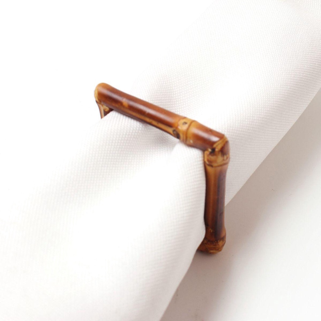 Lloyd Vòng Giữ Khăn Ăn Bằng Tre Tự Nhiên Handmade Có Khóa Gài Dùng Trong Khách Sạn Tiệc Tùng
