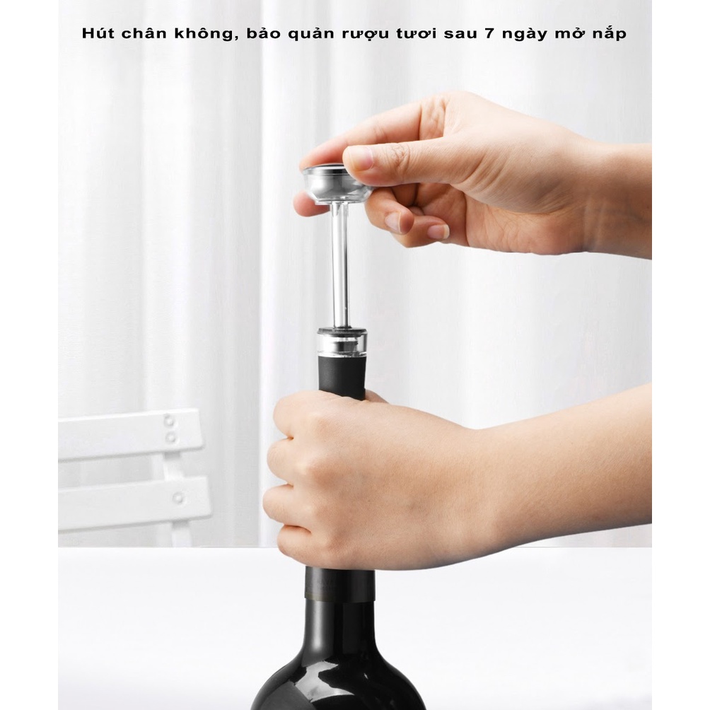 Bộ dụng cụ mở và bảo quản rượu vang Circle Joy CJ-TZ07, CJ-TZ08, CJ-TZ10