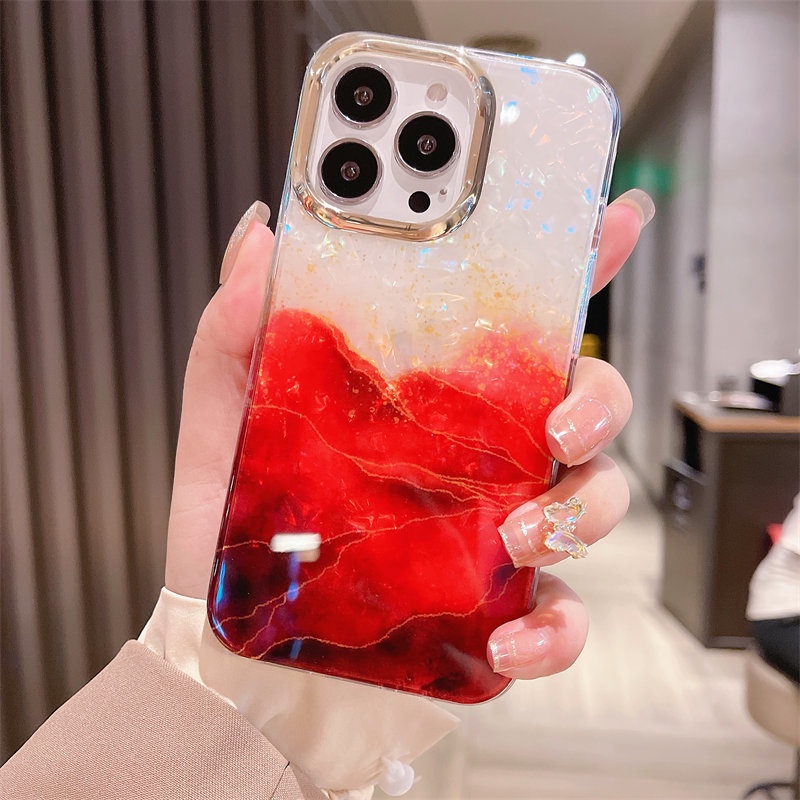 Ốp điện thoại mềm họa tiết đá hoa cương sang trọng thích hợp cho iPhone 11 12 13 Pro Max XS X XR