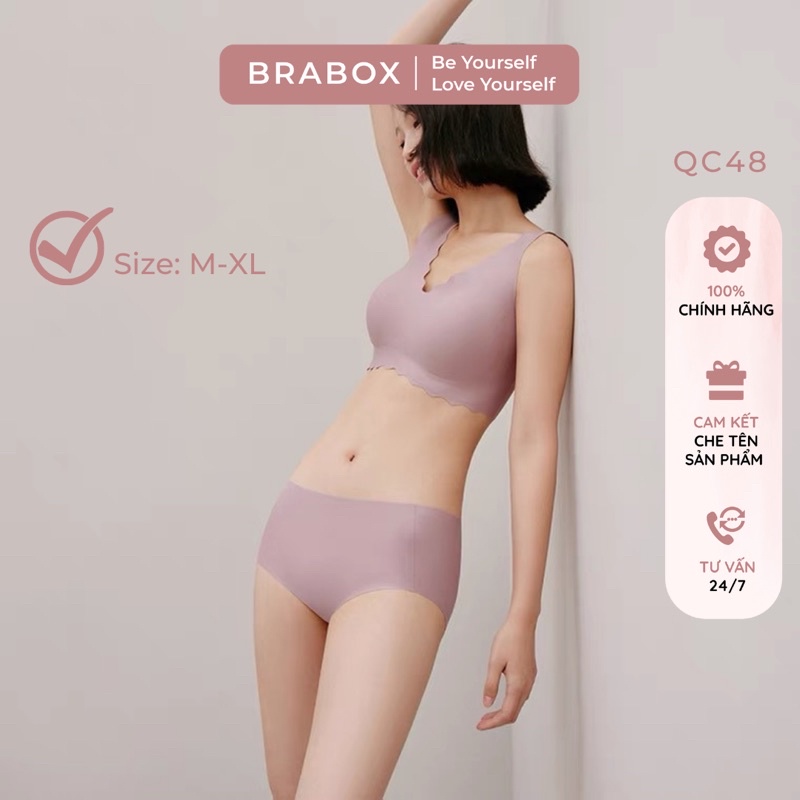 Quần lót su đúc cạp cao, quần chip không viền lưng cao  QC48 BRABOX