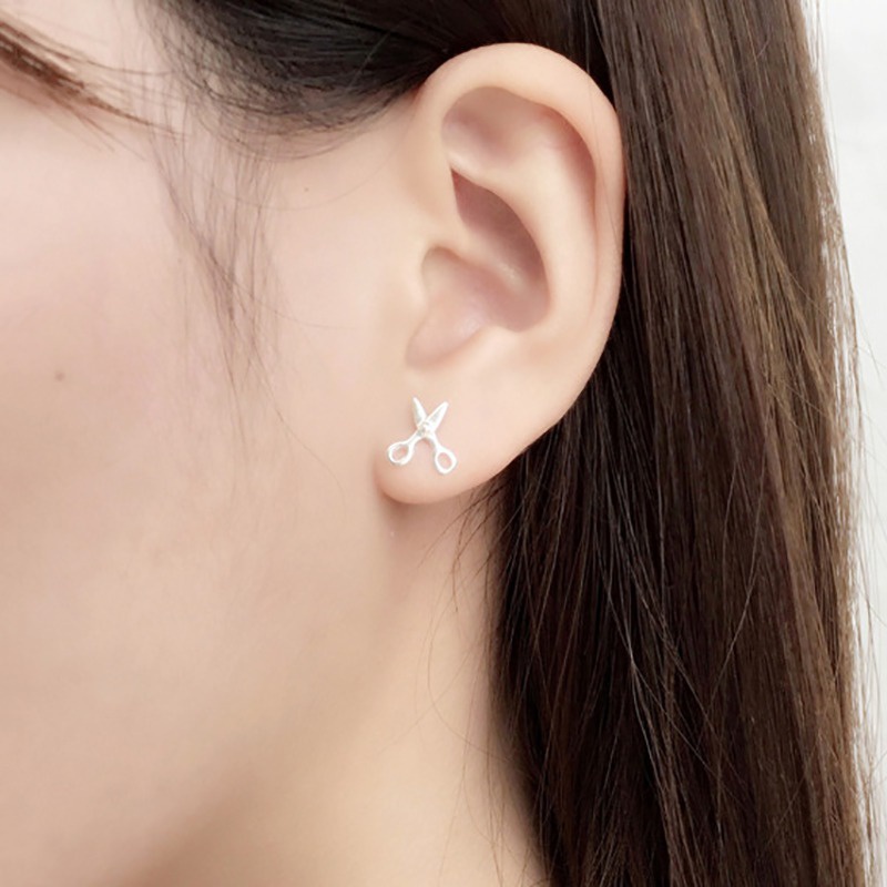 Khuyên Tai Hình Cây Kéo Độc Đáo Cá Tính Cho Nữ