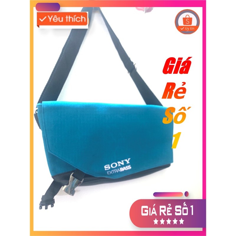 Túi đeo chéo xanh Sony Extrabass- khuyến mãi chính hãng từ Sony-có video hàng thật siêu xịn | BigBuy360 - bigbuy360.vn