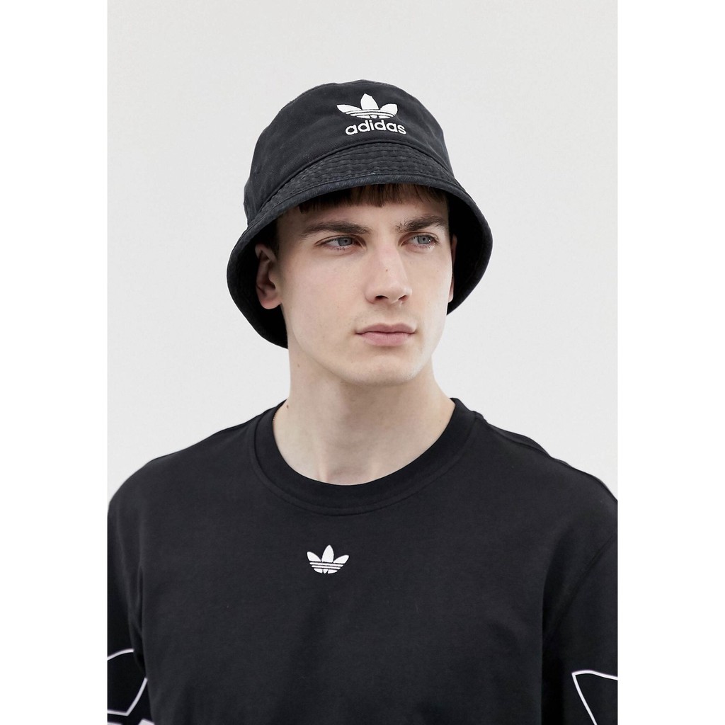 Mũ tai bèo mũ bucket mũ rộng vành Das màu ĐEN