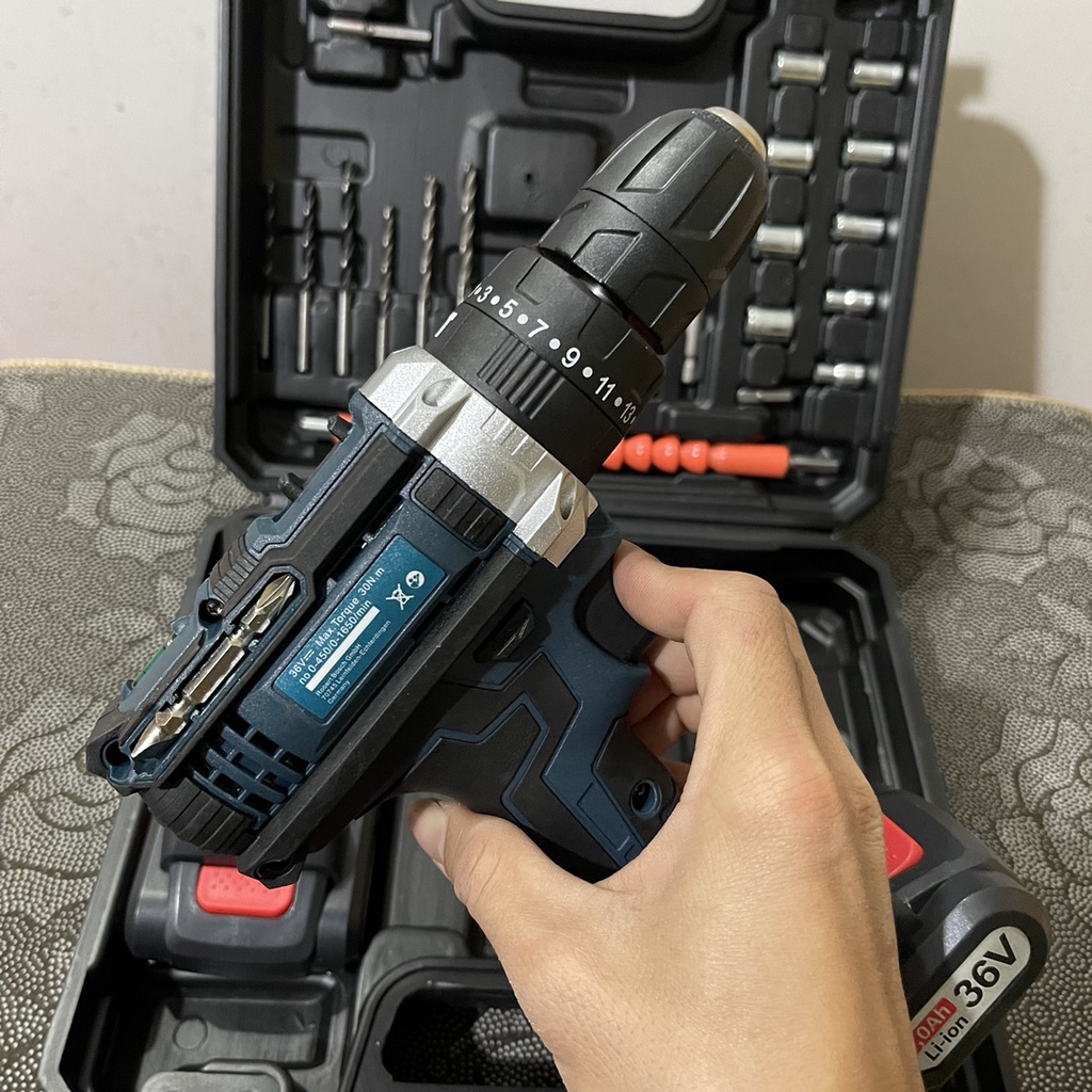 Máy Khoan Pin Bosh 36V 3 chức năng có Búa Hàng cao cấp