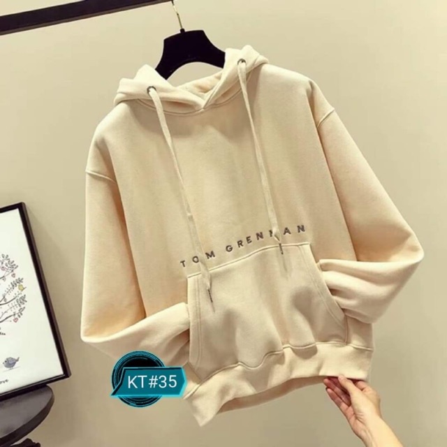 Áo hoodie Tom gren chữ nhỏ KTH0819