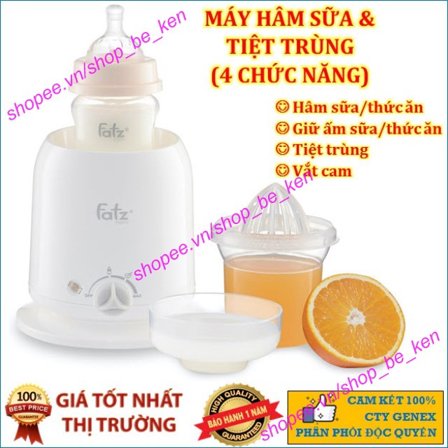 (GIẢM GIÁ SỐC) Máy hâm nóng sữa và thức ăn 4 chức năng FatzBaby FB3002SL - Fatz Mono 2