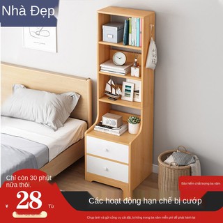 ♦ﺴ✲Bàn đầu giường cao đơn giản, kệ hiện đại phòng ngủ đa chức năng mini lưu trữ nhỏ tủ