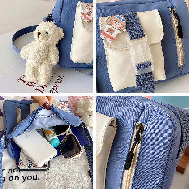 Túi Đeo Chéo Canvas 2022 Thời Trang Phong Cách Nhật Bản JP5