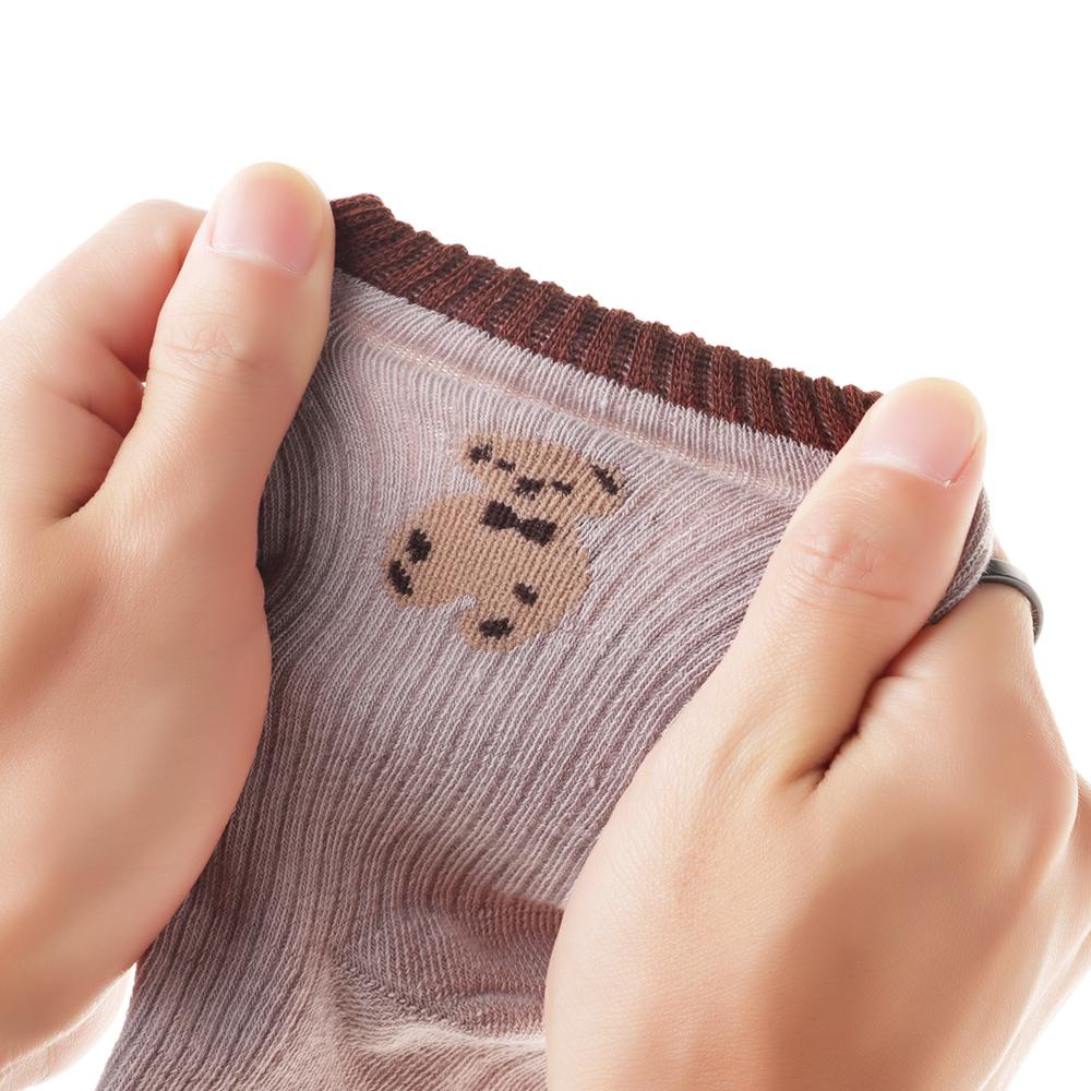 Vớ Cotton Giữ Ấm Thoáng Khí Thêu Họa Tiết Hoạt Hình Ngọt Ngào Cho Nữ