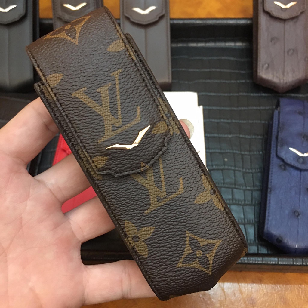 Bao Da bò Vertu nắp gập Nhập Khẩu