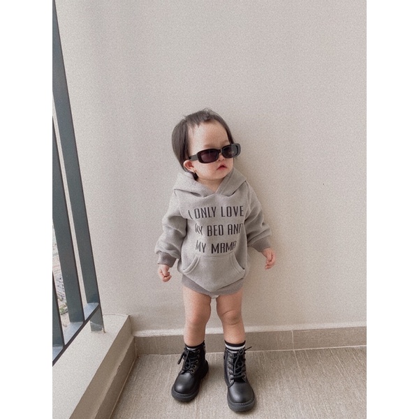 Hình thật - Áo Hoodie cho bé size 90