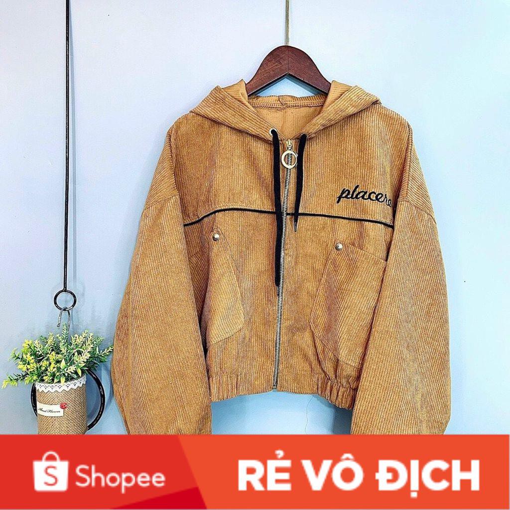 [ ẢNH THẬT ]Áo Khoác Nhung  Có Nón Placere | BigBuy360 - bigbuy360.vn