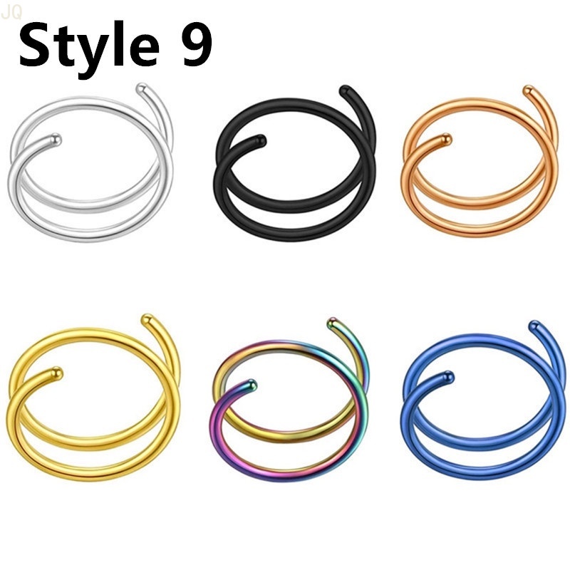 Khuyên Tai Dạng Vòng Xoắn Bằng Thép Phẫu Thuật