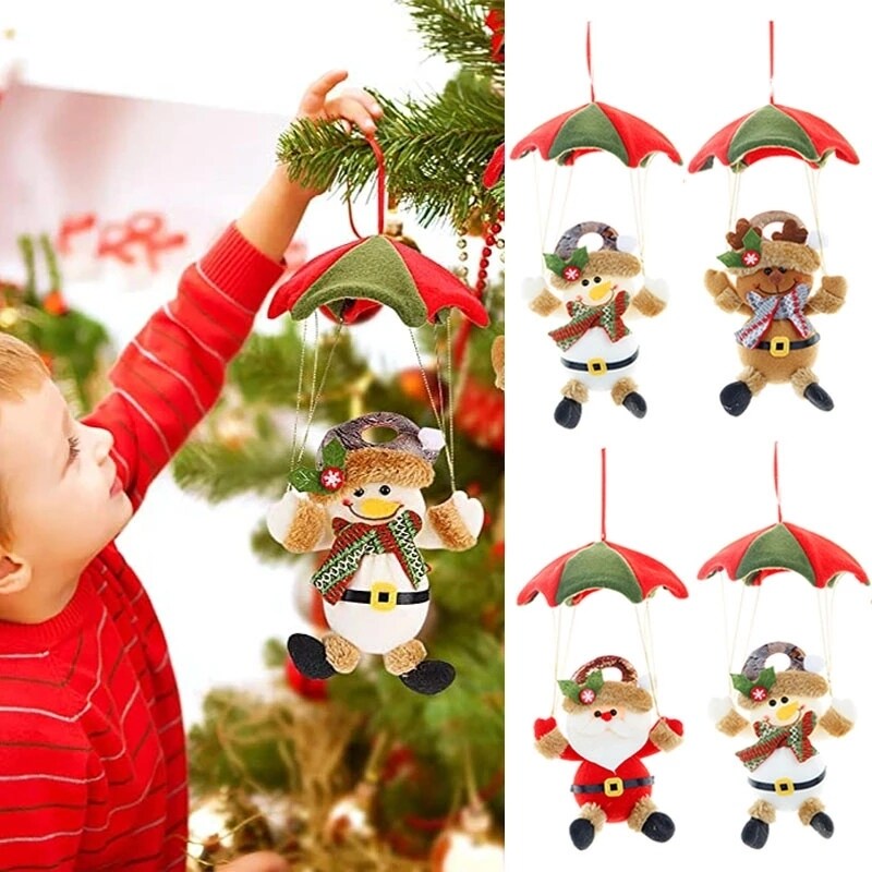 Phụ kiện treo trang trí cây thông noel hình cây dù dễ thương