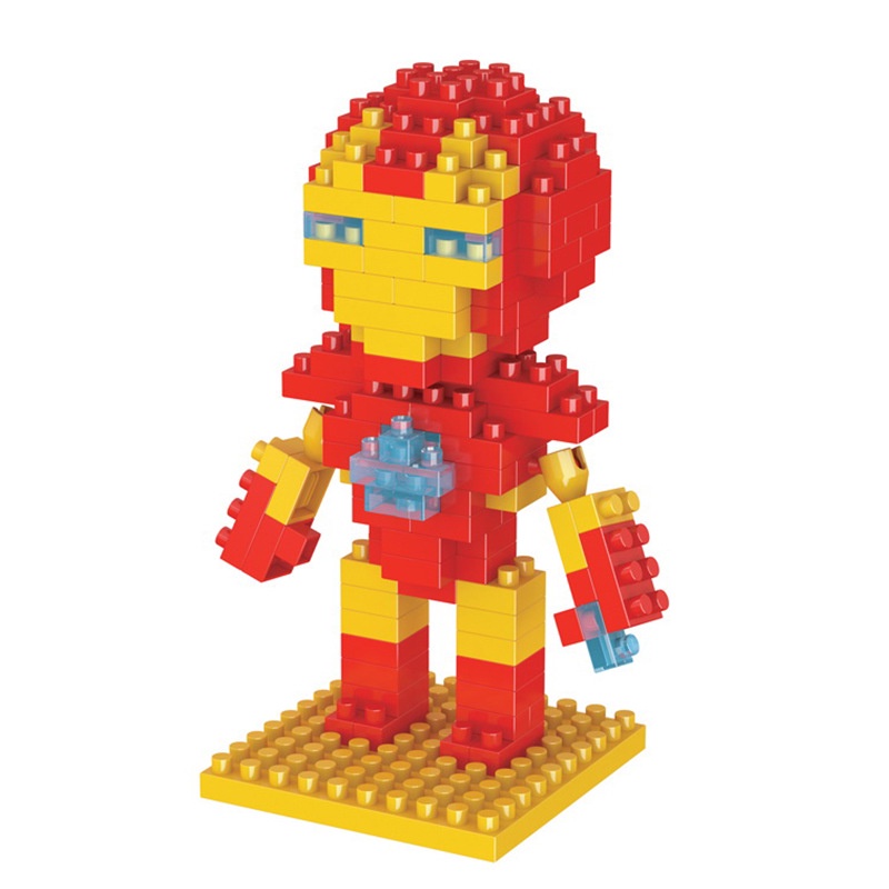 Đồ Chơi LEGO Xếp Hình Người Nhện / Người Sắt Dễ Thương