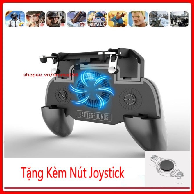 Xả kho -  Tay Cầm Chơi Game - Quạt Tản Nhiệt Kiêm Sac Dự Phòng - PUBG, ROS, FF (Tặng Nút Joystick)