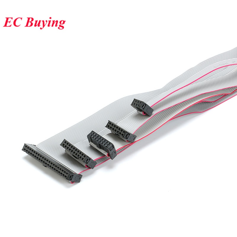 Dây cáp nối dữ liệu 2.54mm Pitch 30cm Jtag Isp Avr 300mm Fc-6 / 10 / 14 / 16 / 20 / 40p 6p 10p