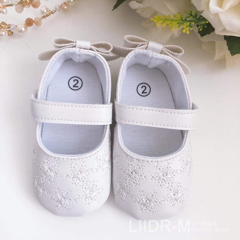 Giày búp bê thêu hoa đế mềm chống trượt cho bé gái