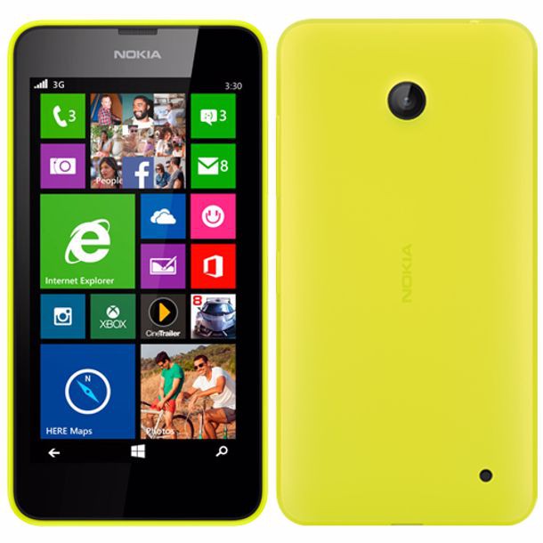 ĐIỆN THOẠI NOKIA LUMIA 630 2 SIM MÀU VÀNG CHANH