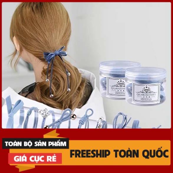 HỘP 12 DÂY CHUN BUỘC TÓC siêu đẹp giá rẻ