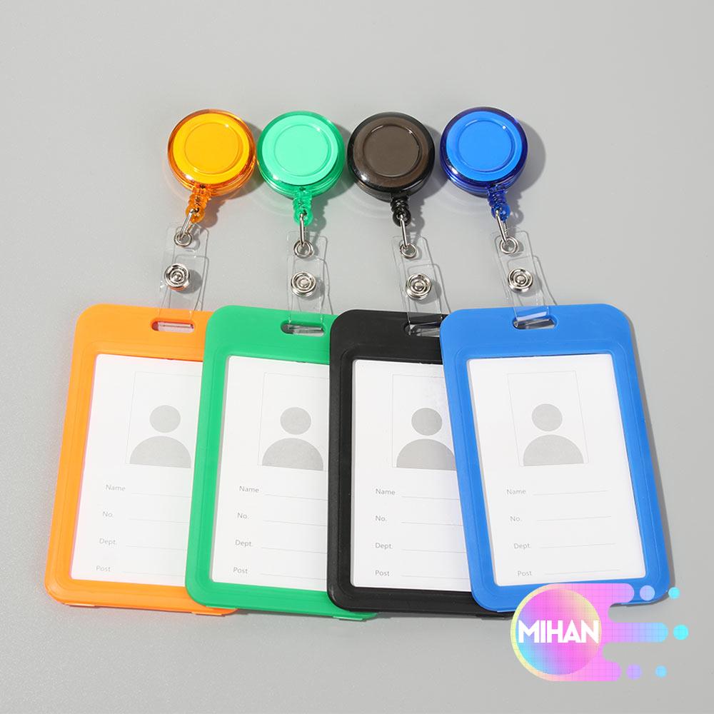 Bao Đựng Thẻ Căn Cước Bằng Nhựa Cứng Có Dây Thu Gọn Tiện Lợi