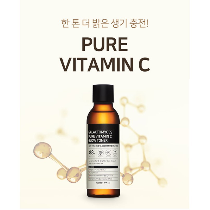 Toner Dưỡng Trắng Some By Mi Galactomyces Pure Vitamin C Glow Toner 200ml [Mĩ Phẩm Gía Sỉ 89]