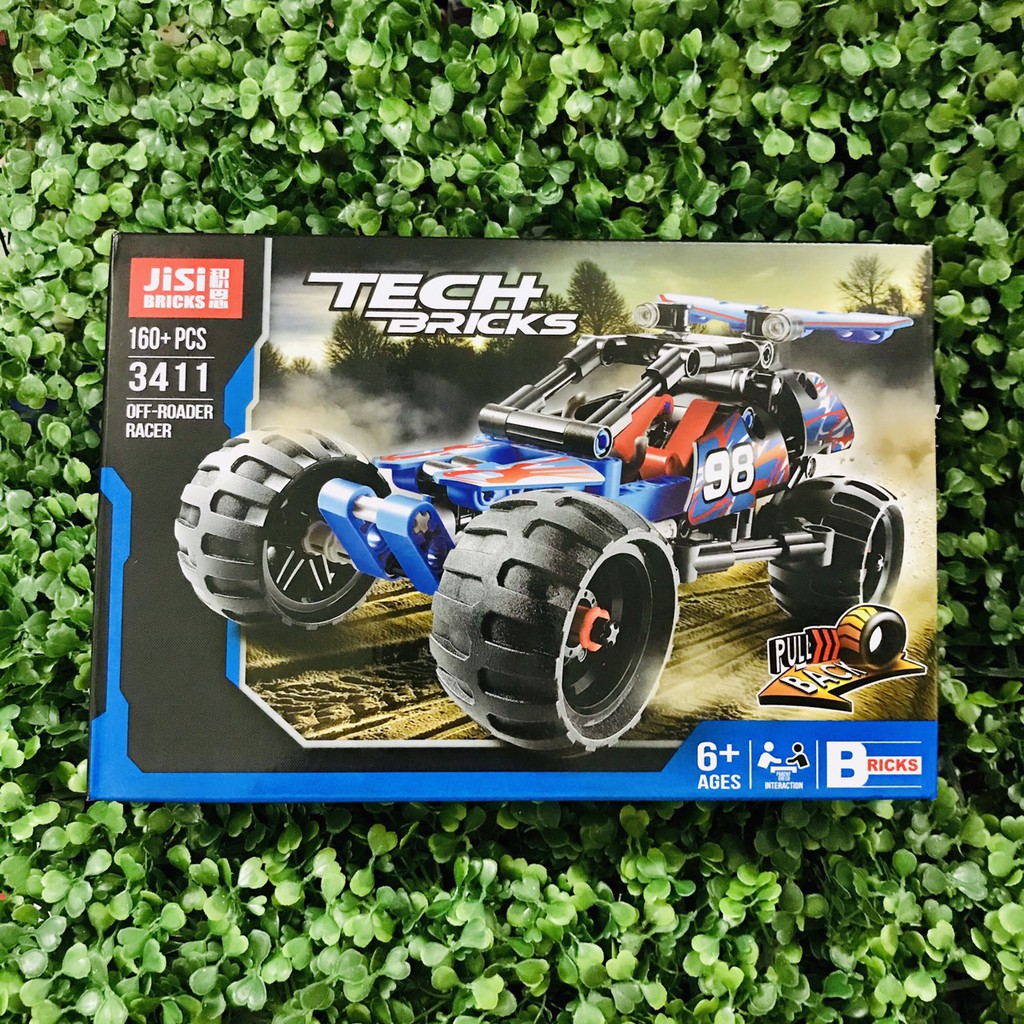 [Mã LIFETOYS1 giảm 30K đơn 99K] [Rẻ Vô Địch] Lego Lắp Ghép Xe Đua (Ô Tô) Tech Brick Jisi 3411